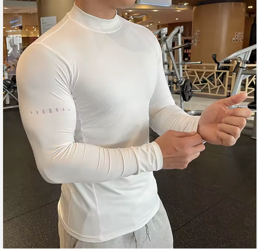 Boys Men Compression Shirts Quick Dry Sports Running Clothes Joggers Training Gym Fitness Workout